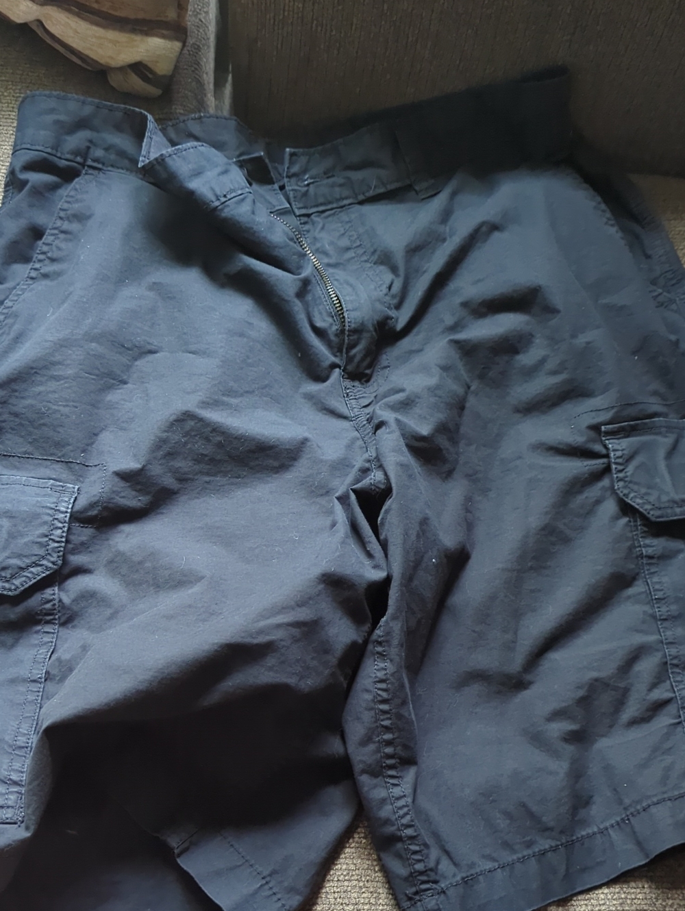 Faded Glory Black Cargo Pants - Utility Pocket Style